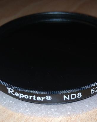 FILTRO PER FOTOCAMERA REPORTER ND8 52 MM CUSTODIA