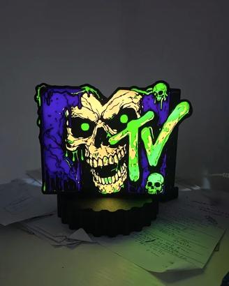 Lampada LED MTV teschio stampa 3D