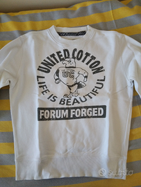 Felpa bianca United Cotton