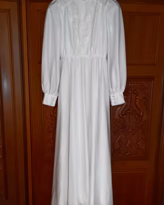 Abito da Sposa Vintage Anni '70 Stile Prairie 