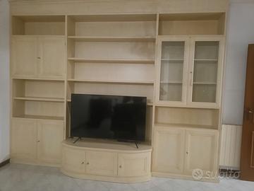 Parete attrezzata mobile libreria soggiorno living