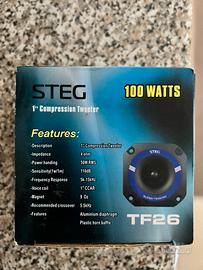 Tweeter Steg TF26 100W 16 pezzi