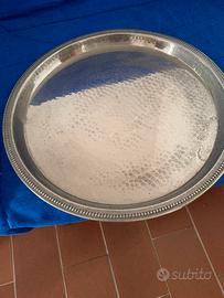 Piatto  fine anbi 80 in silver plated