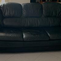 Coppia di divani vera pelle