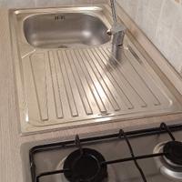 TOP CUCINA CON LAVELLO + RUB. E PIANO COTTURA