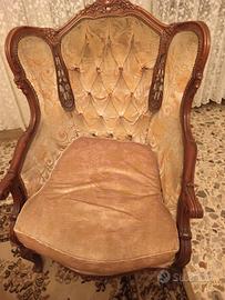 Coppia di poltrone stile anni 60 