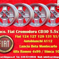 4 cerchi Fiat Alfa Autobianchi Cromodora CD30 5.5x