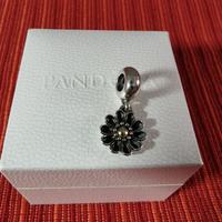 Pandora Gerbera charm pendente oro argento - RARO