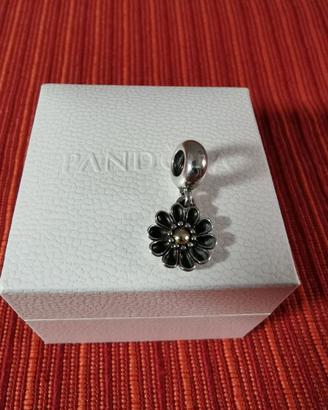 Pandora Gerbera charm pendente oro argento - RARO