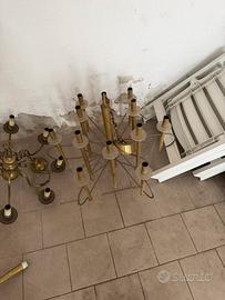 lampadari in ottone art deco anni 30/40