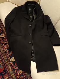 Cappotto nero classico da ragazzo/uomo