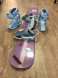 Snowboard Salomon + scarponi n.38