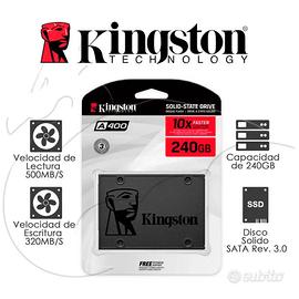 Kingston A400 SSD  Unità a Stato Solido SATA 240gb