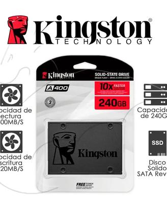 Kingston A400 SSD  Unità a Stato Solido SATA 240gb