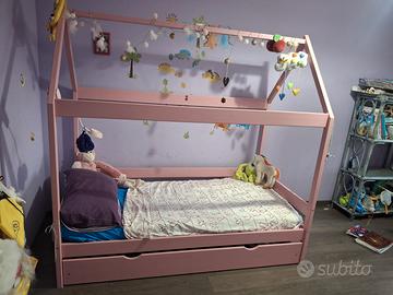 Letto a capanna con cassettone-2°letto