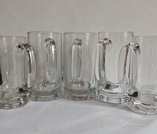 Boccali birra vintage nuovi
