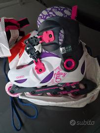 Pattini rollerblade bambina + protezioni