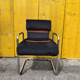 Set di sedie in velluto designer Guido Faleschini