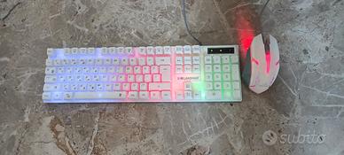 Tastiera + mouse retroilluminati