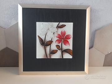 Quadro moderno 3D artigianale in vetro a fusione