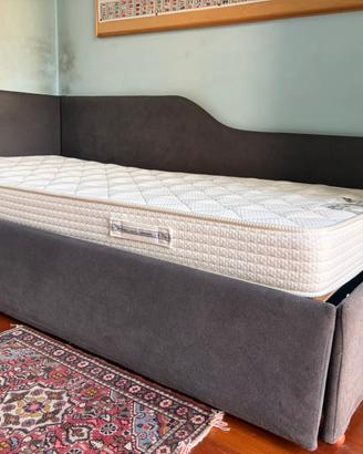 Letto Singolo con sponda e letto estraibile