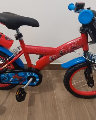 Bicicletta Spiderman bambino raggio 14 