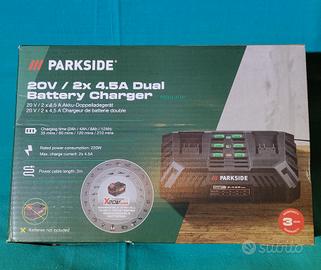 caricabatterie Doppio Rapido Parkside X20V 