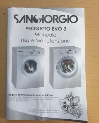 Lavatrice San Giorgio Mod. SES510D Manuale d'uso e