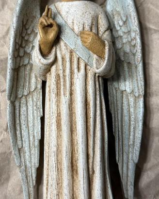 Angelo dell'Annunciazione veste bianca 20 cm