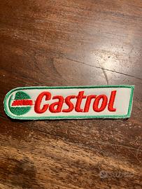 TOPPA RICAMATA olio "CASTROL"  PATCH - cm 2,5 x 10