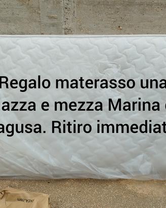 Materasso una piazza e mezza ritiro immediato