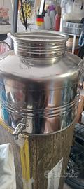 Contenitore inox per olio