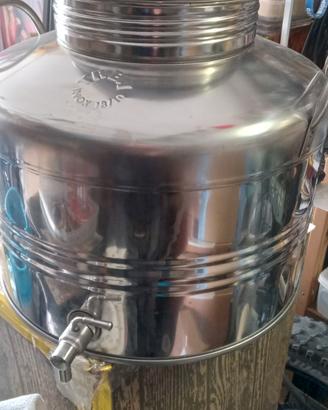 Contenitore inox per olio
