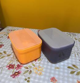 Set n. 2 contenitori Tupperware giallo/viola