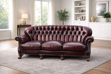 Divano Chesterfield a tre posti