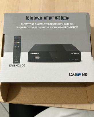 Ricevitore digitale terrestre DVB-T2 H.265 UNITED