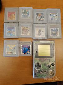 Nintendo game boy classico trasparente