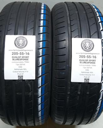 2 GOMME 205 55 16 DUNLOP A75984