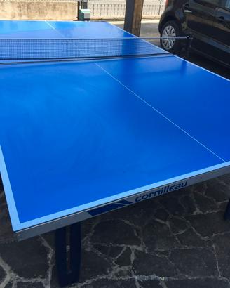 Tavolo ping pong con telo copertura