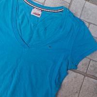 tshirt azzurra S tommy hilfiger