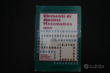 Elementi di Analisi Matematica uno
