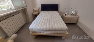 Letto 1 e 1/2 piazza 120x200 con materasso Memory