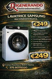 ♻️LAVATRICE SAMSUNG INVERTER 9KG RICONDIZIONATA♻️