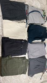 Pantaloni uomo Tg. 48, set di 8 capi