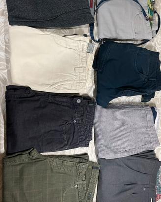 Pantaloni uomo Tg. 48, set di 8 capi