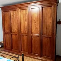 armadio legno massiccio 5 ante