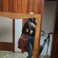 Borsa tracolla bordeaux per PC - EcoSusi