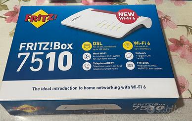 FritzBox 7510 in garanzia con scontrino wifi 6