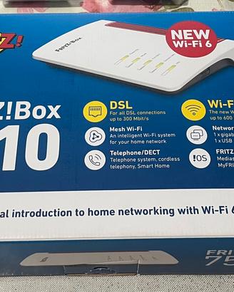 FritzBox 7510 in garanzia con scontrino wifi 6