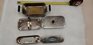 Antica scatola siringhe bollitore aghi effebi